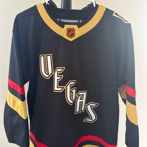 KIDS L/XL Vegas Golden Knights NHL Black Hockey Jersey